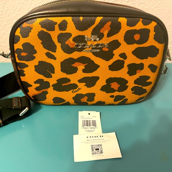 Coach Handbags - Coach Jamie Camera Bag Leopard Print. Like new!